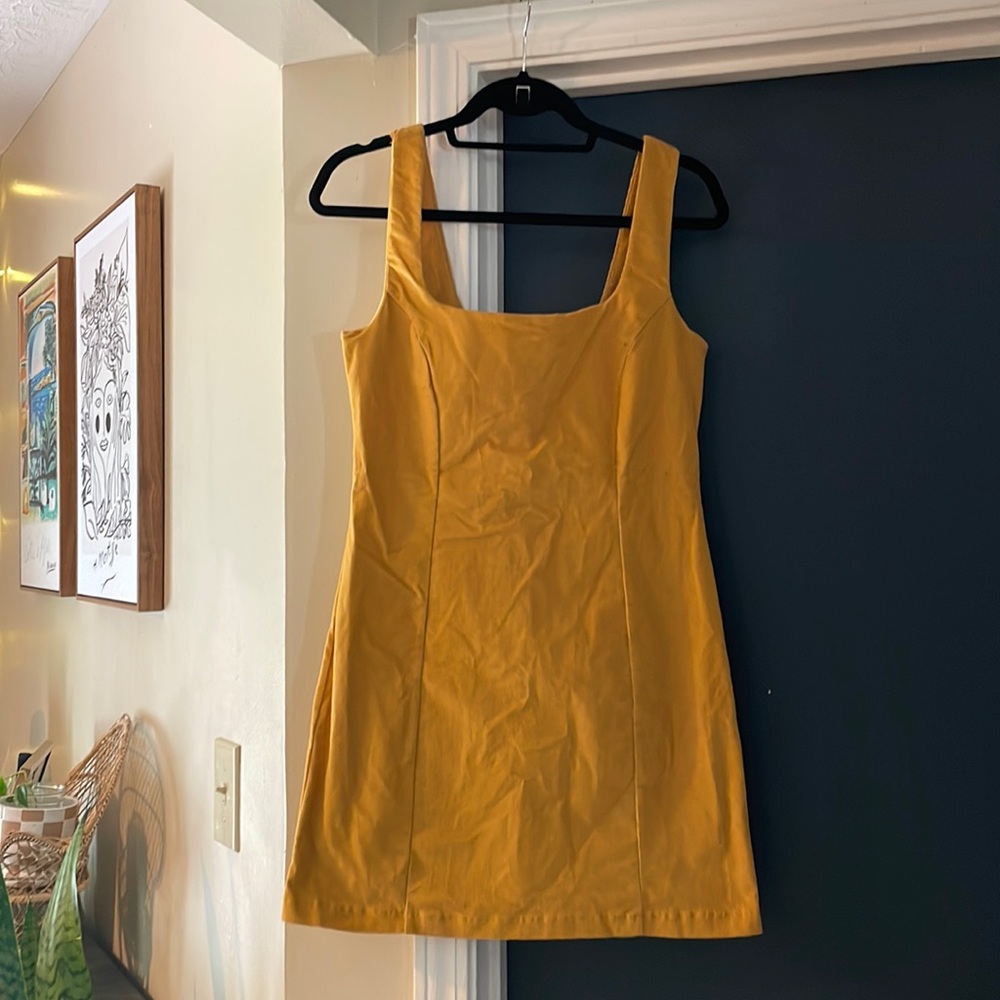 Corduroy mini dress